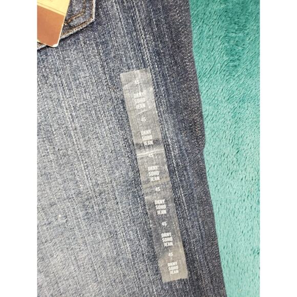 DKNY Jeans Size 4 Short Womens Blue Stretch Pants Mid Rise SOHO Flared NWT - Picture 14 of 16